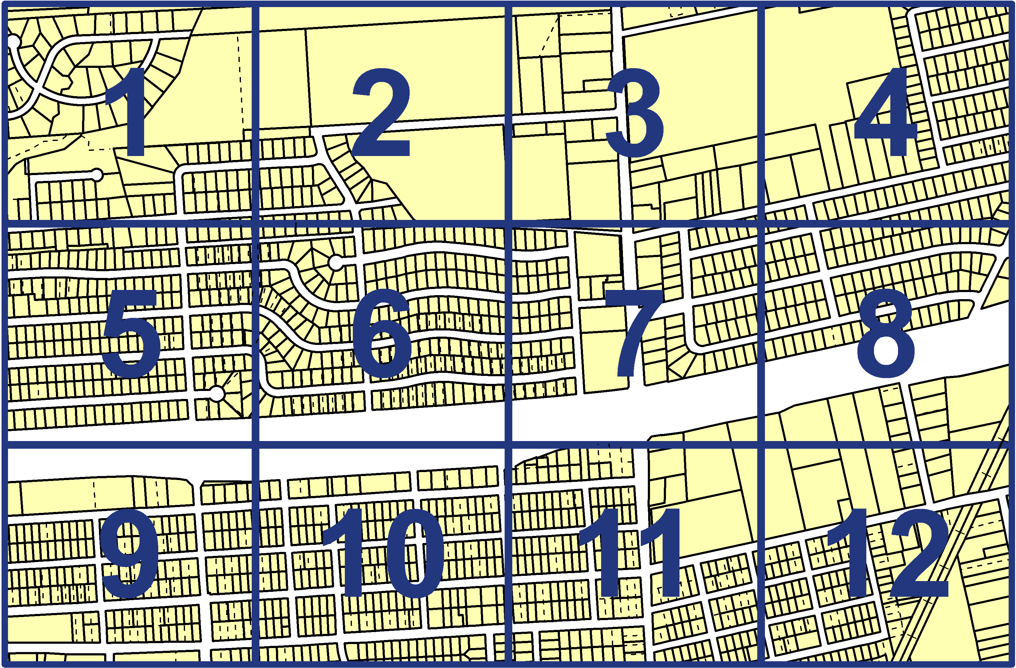 quarter facet map