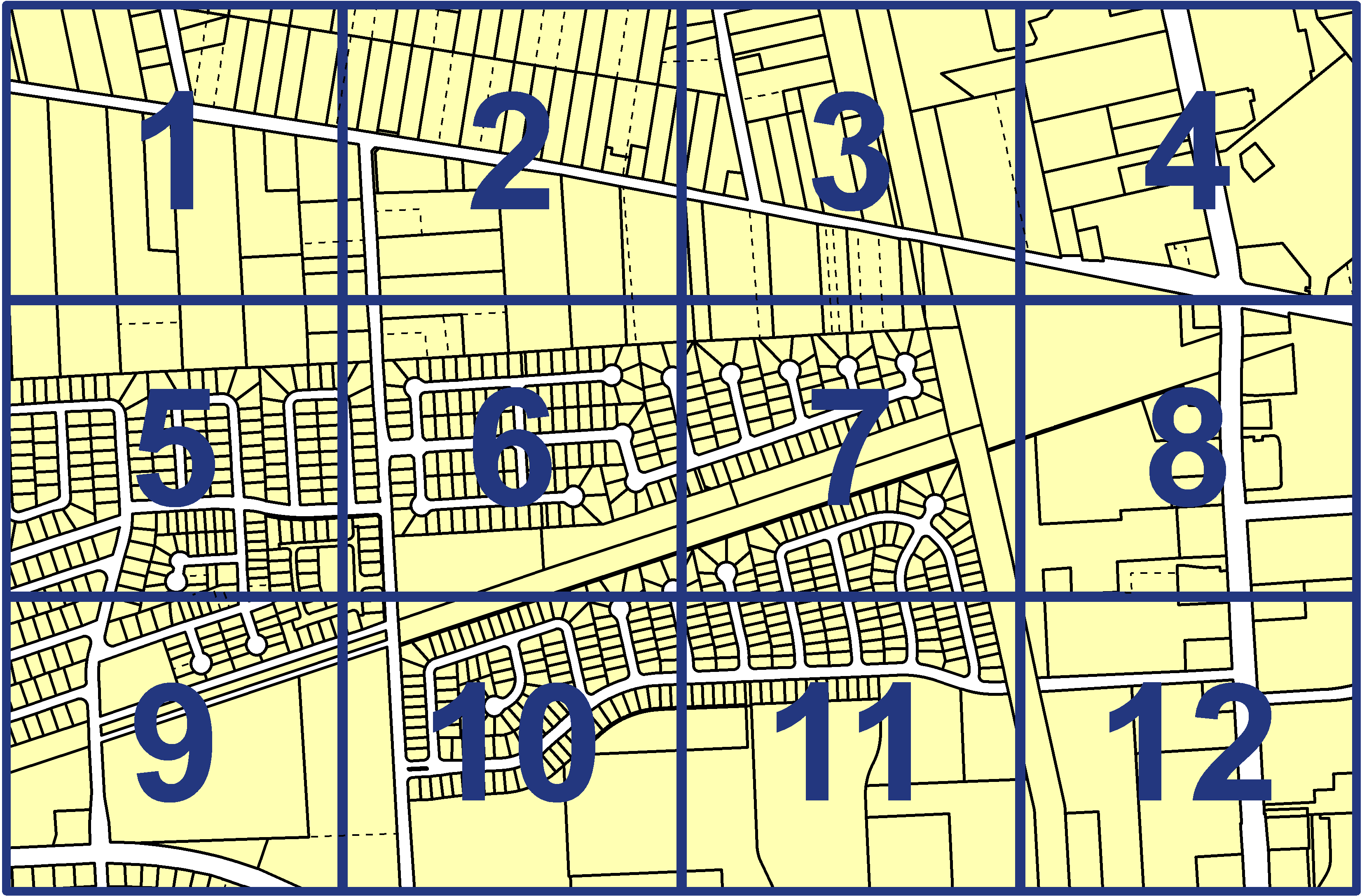 quarter facet map