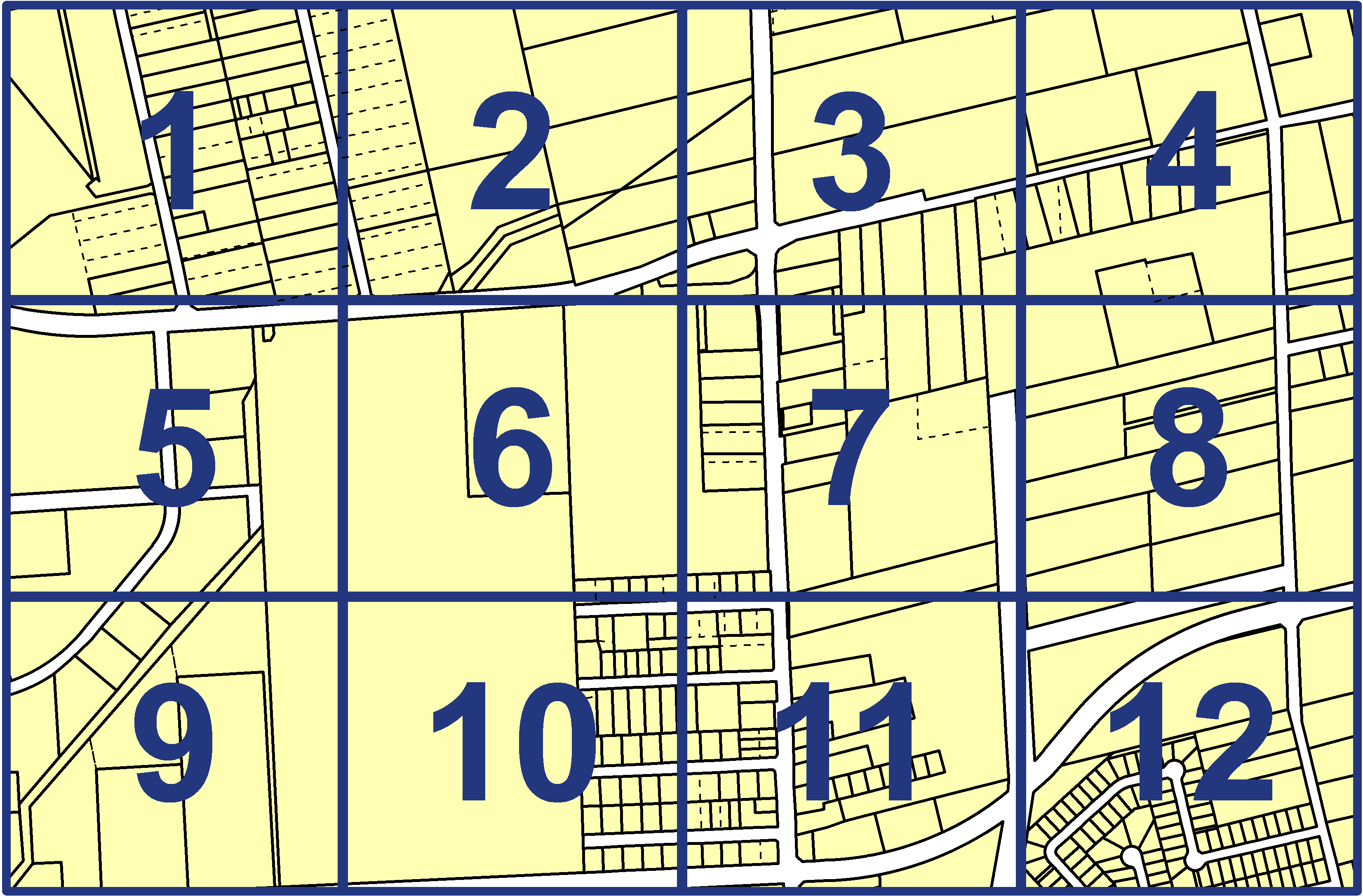 quarter facet map