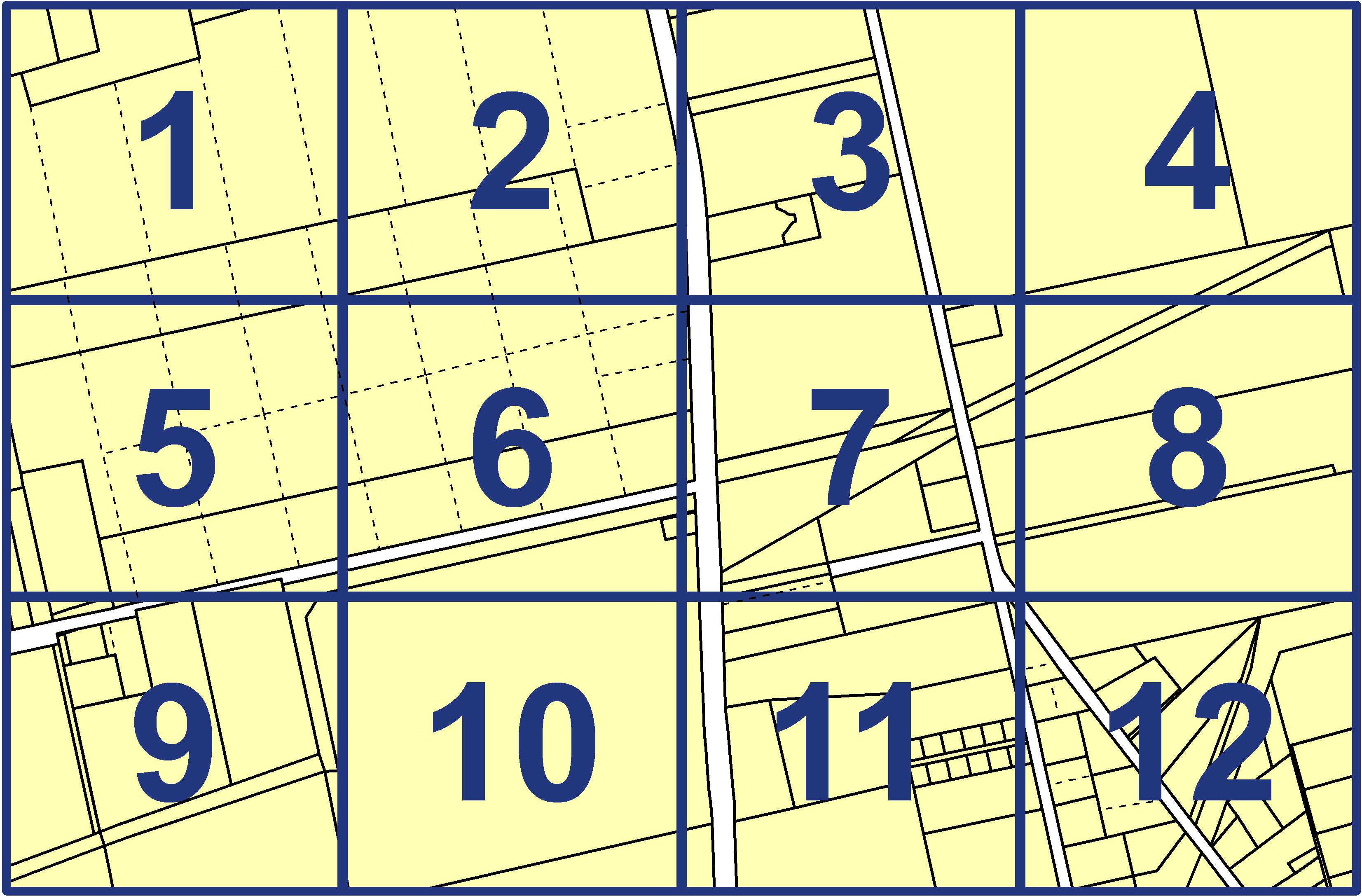 quarter facet map