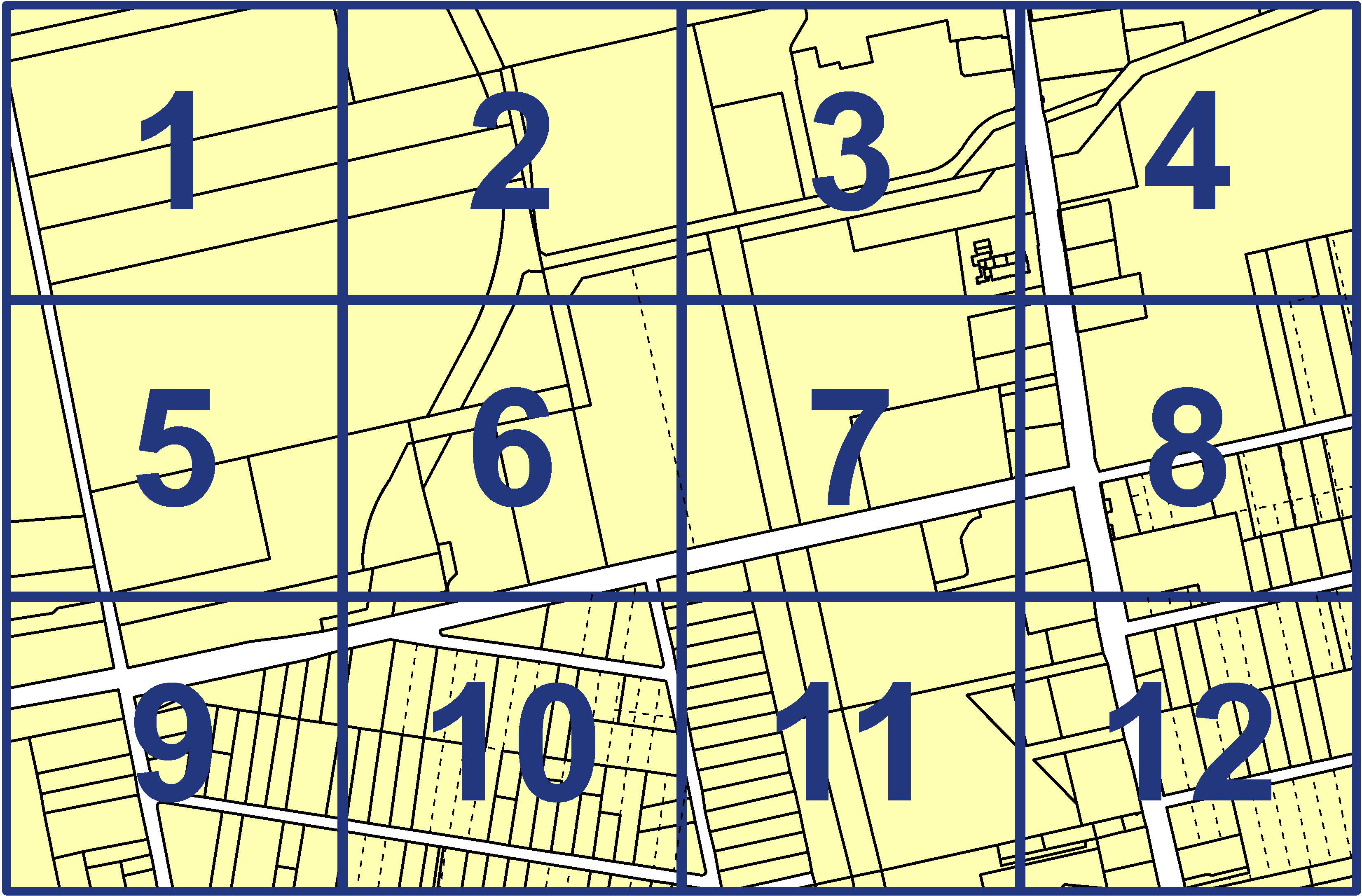 quarter facet map