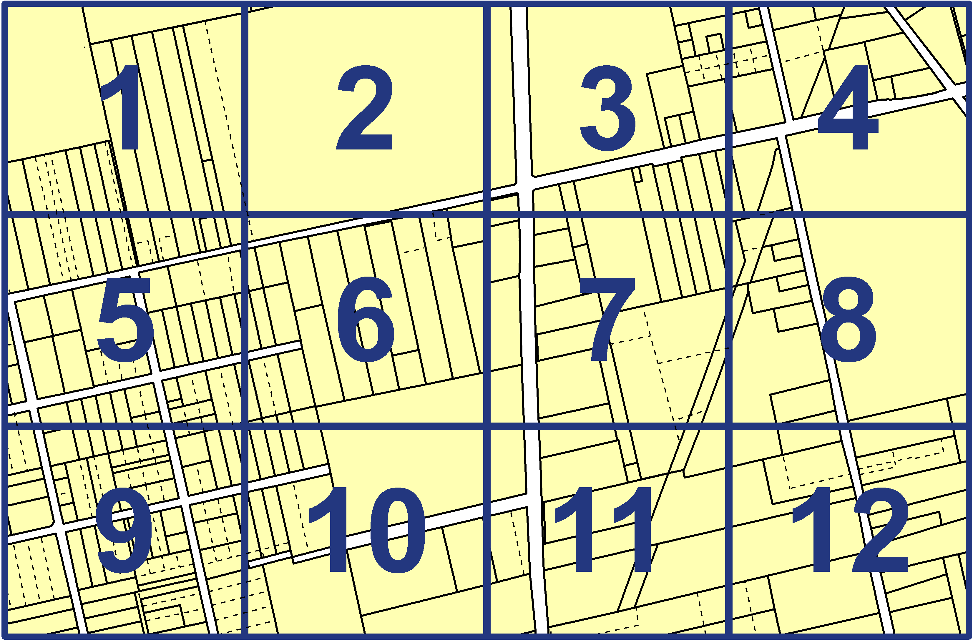 quarter facet map