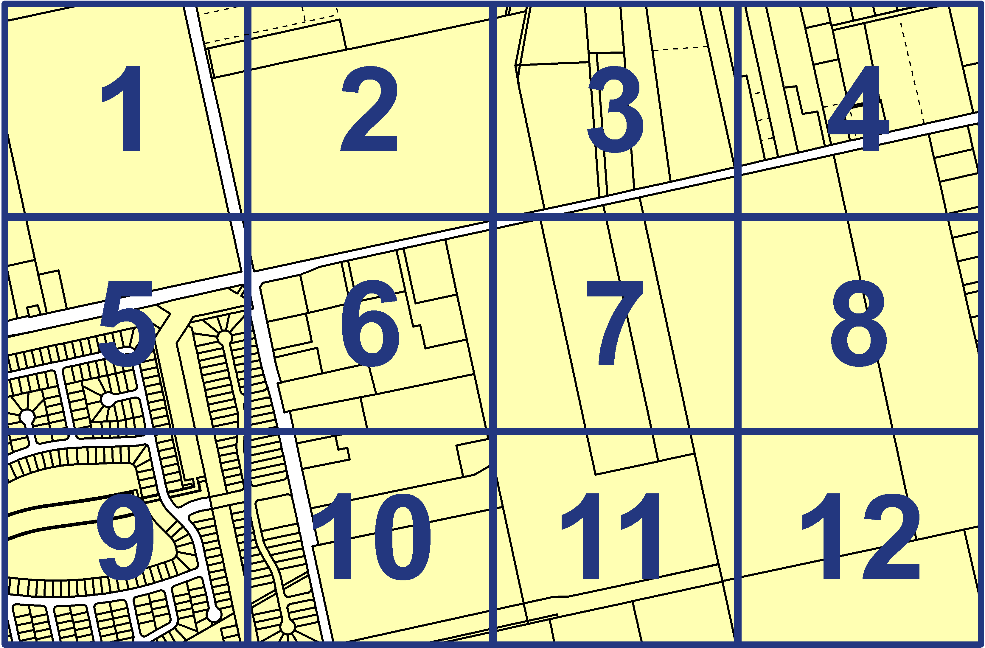 quarter facet map