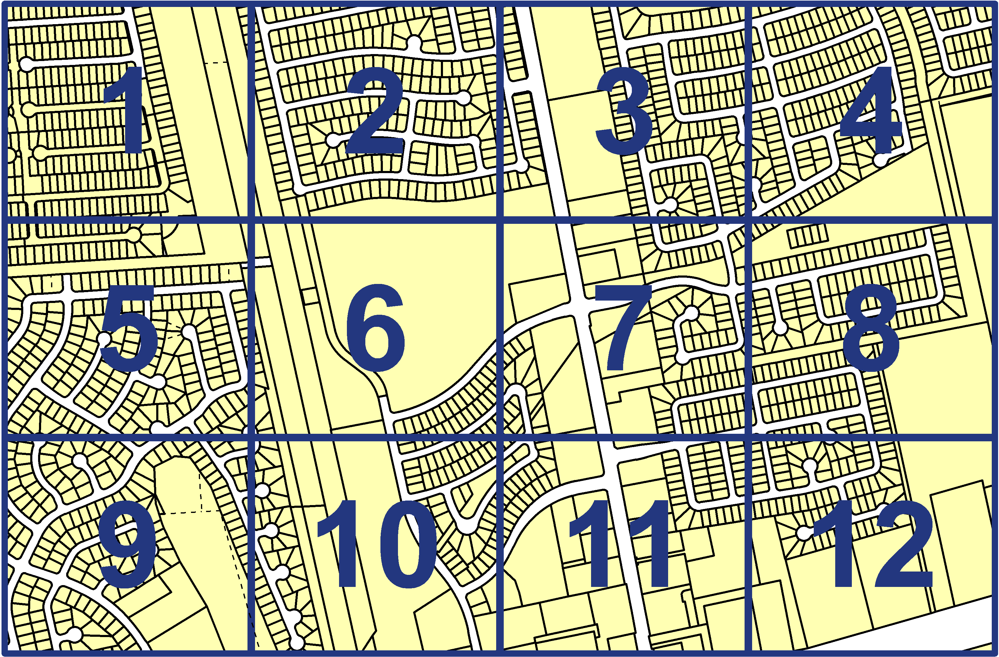 quarter facet map