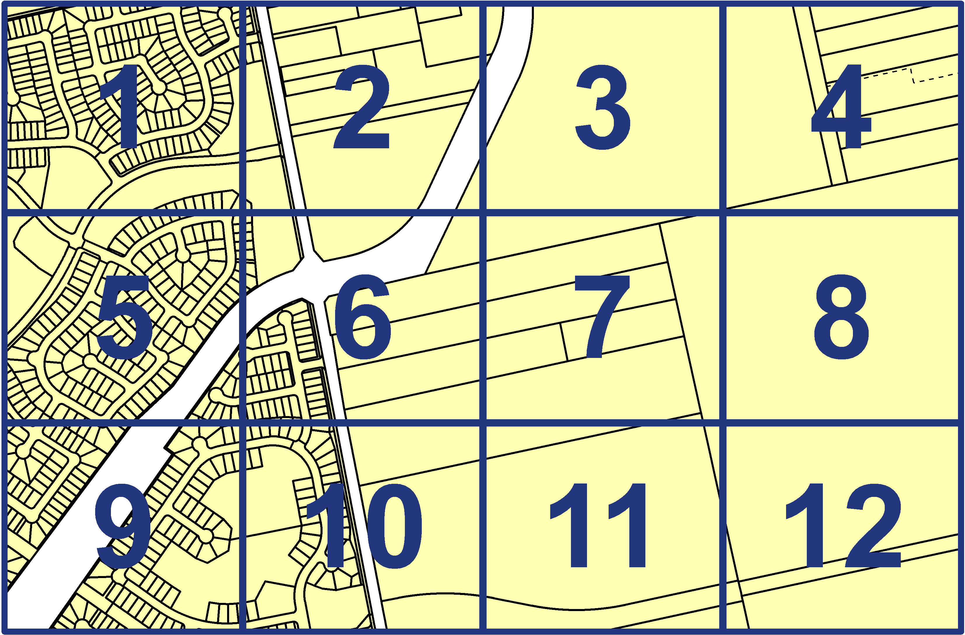 quarter facet map