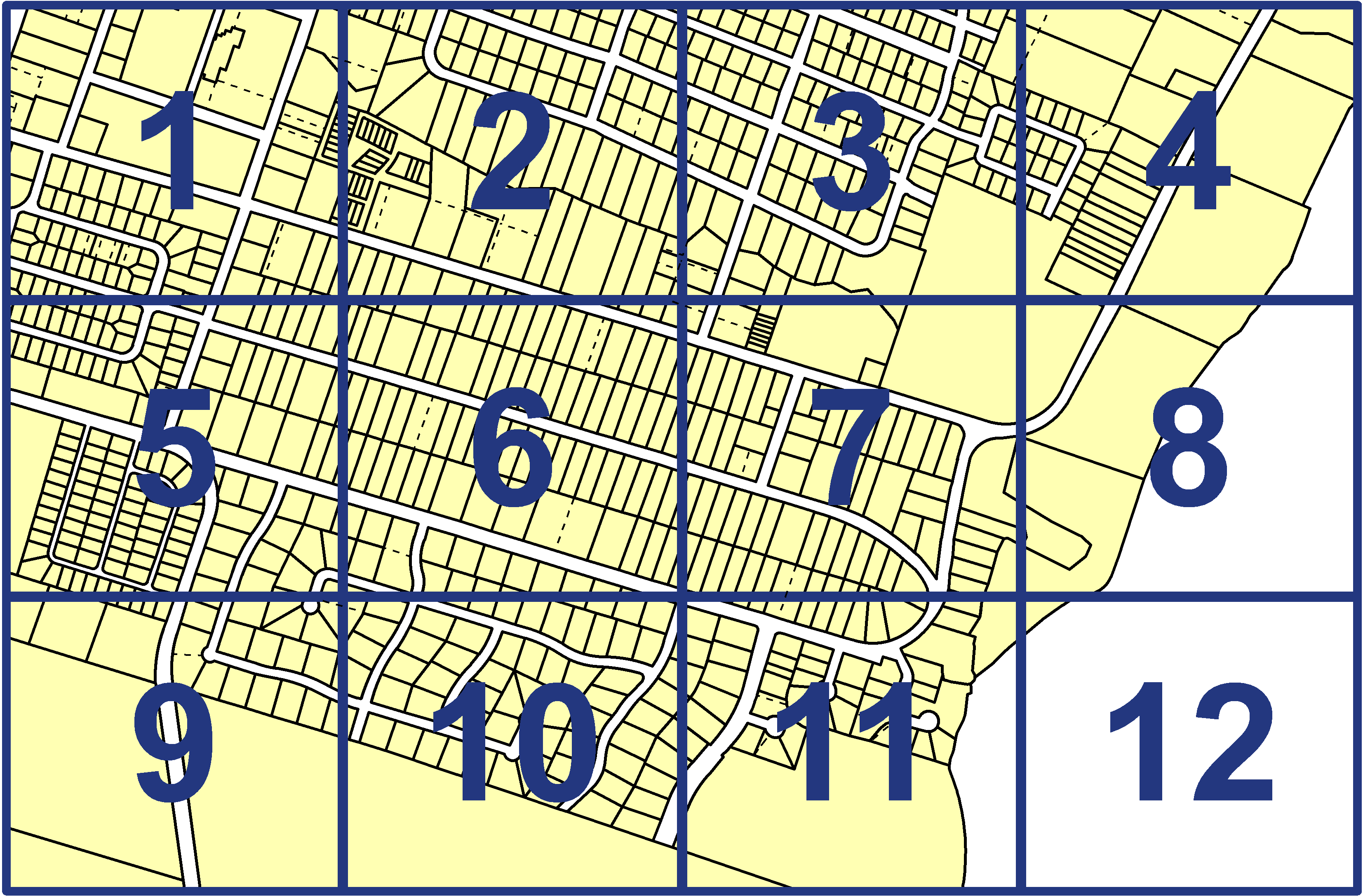 quarter facet map