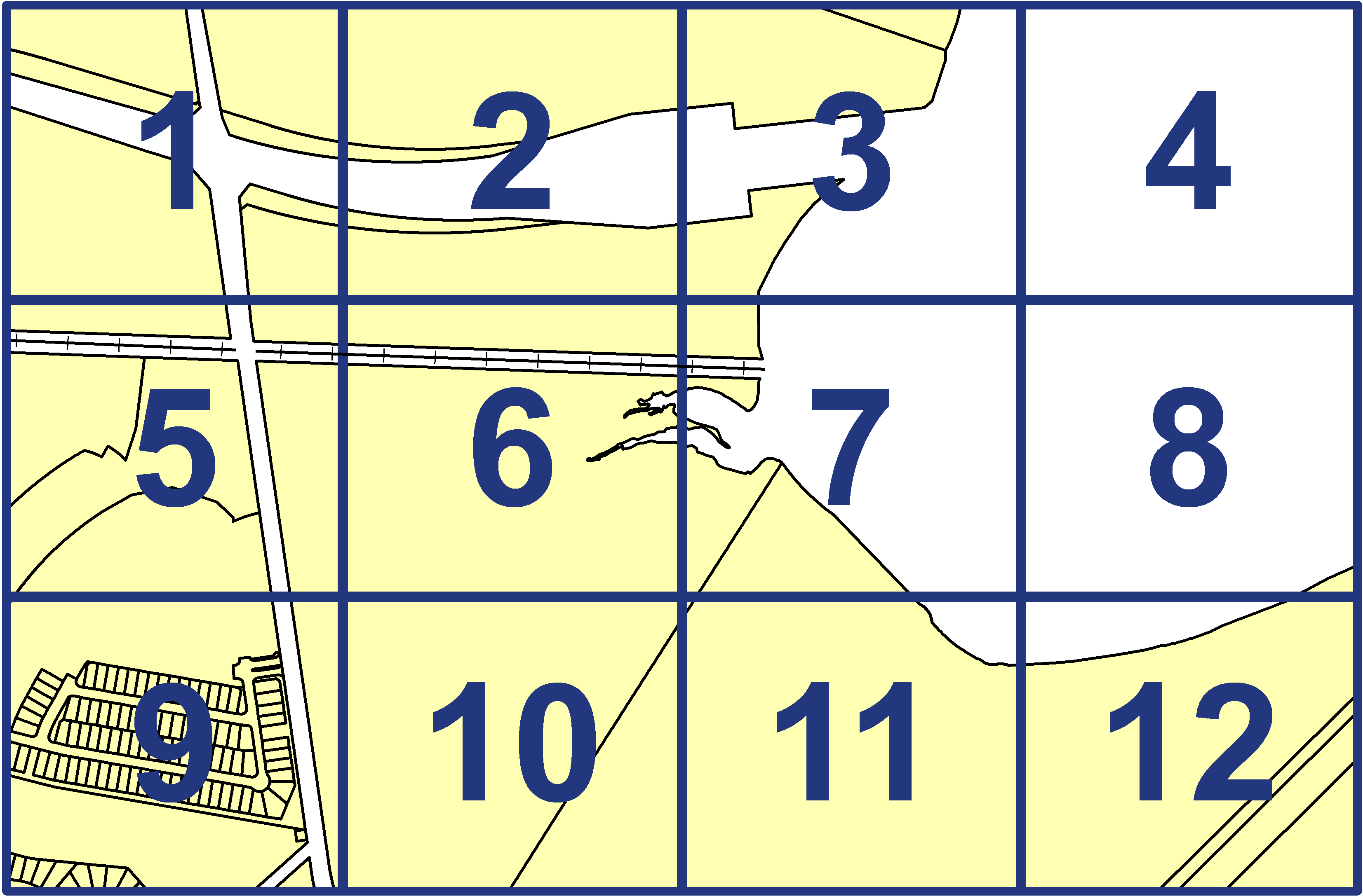 quarter facet map