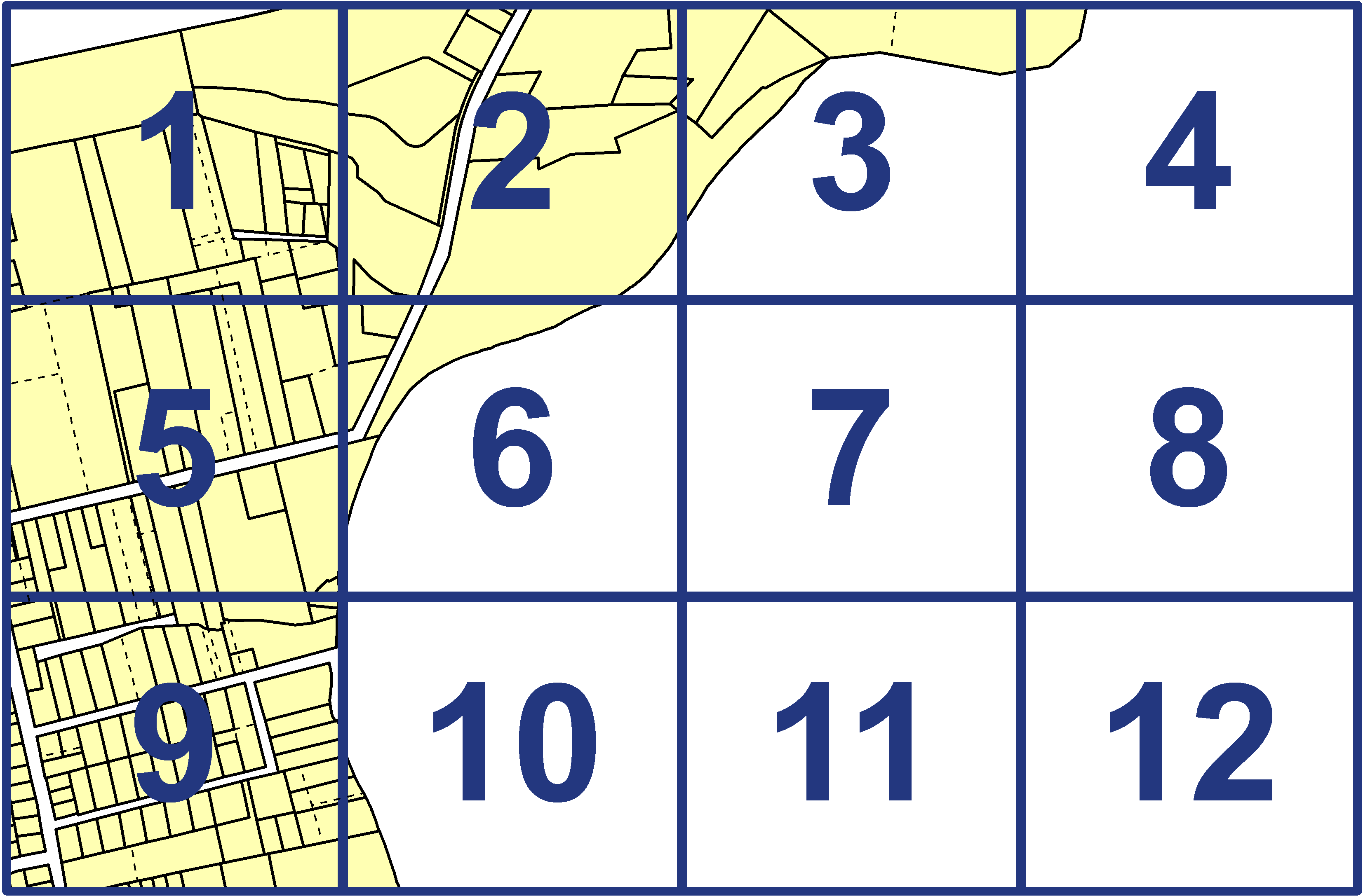 quarter facet map