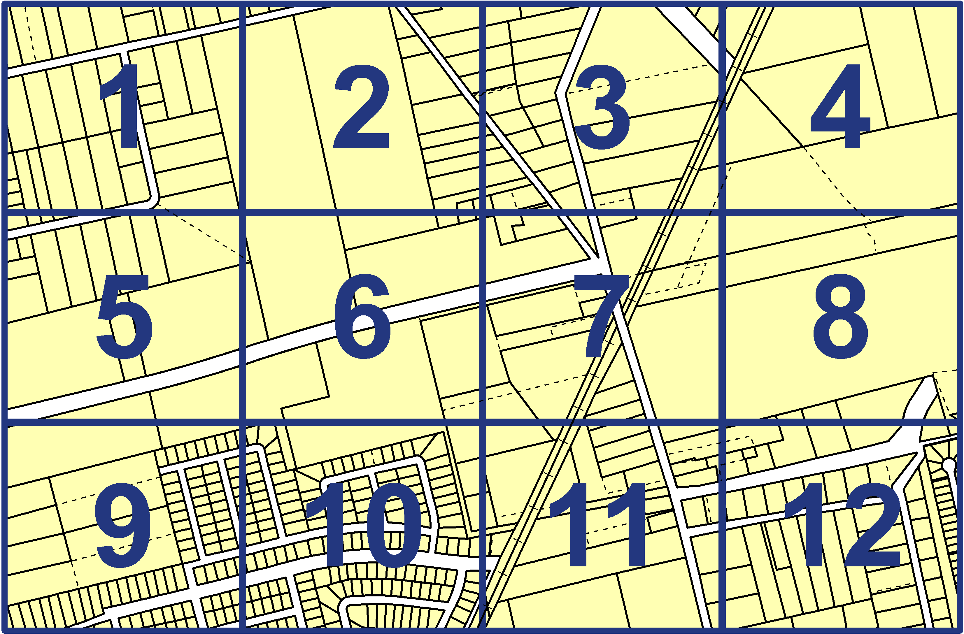 quarter facet map