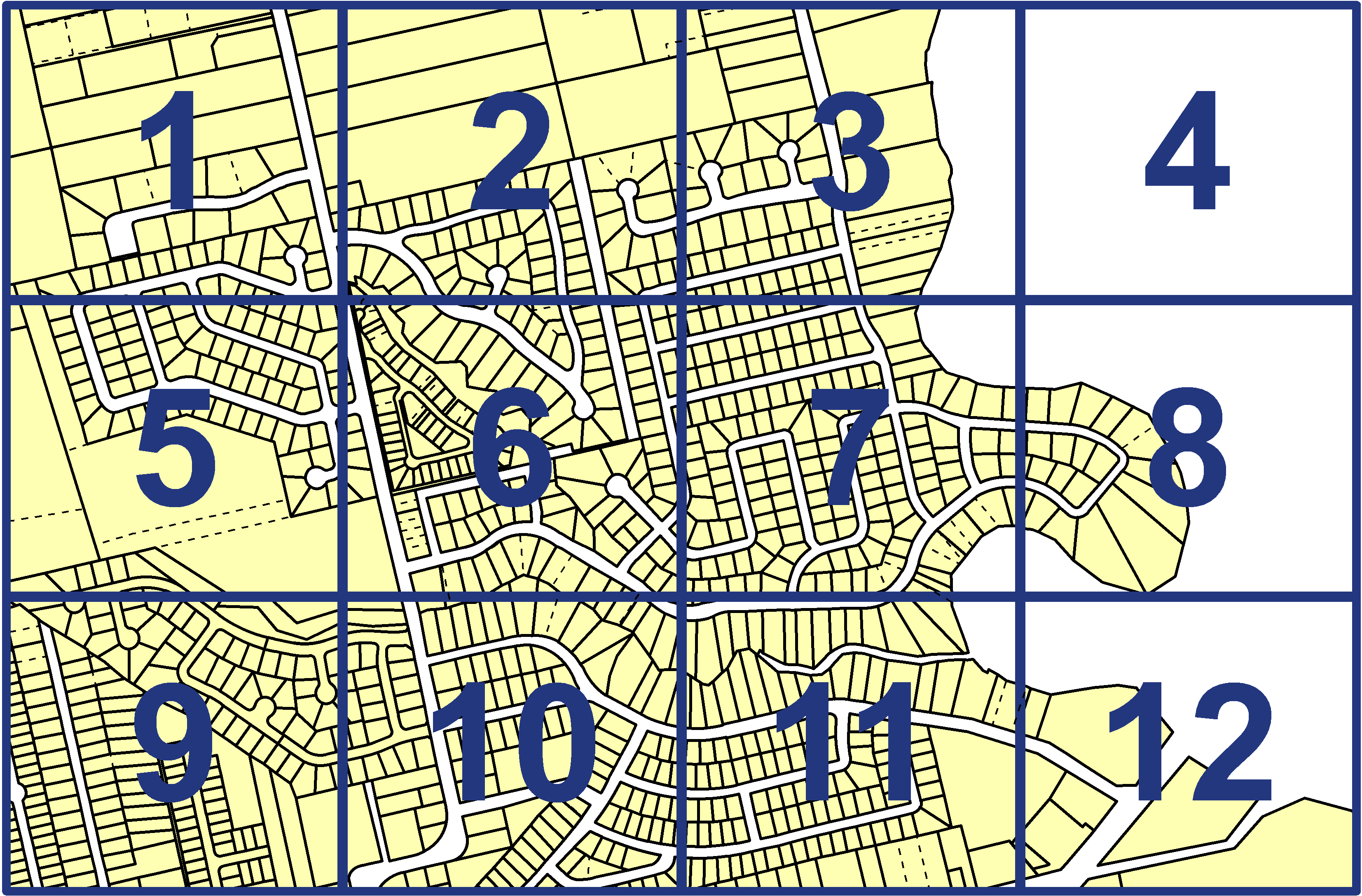 quarter facet map