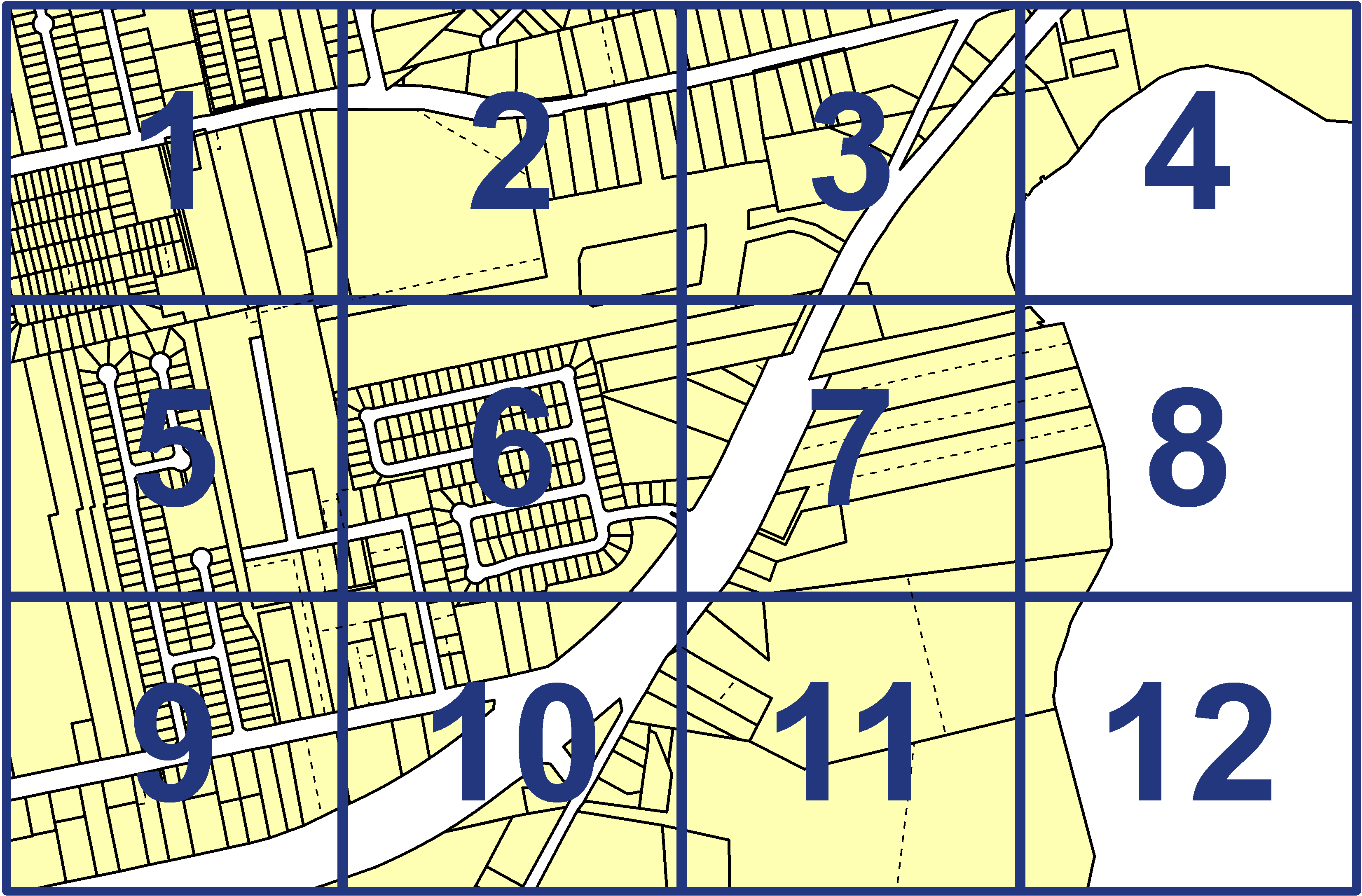 quarter facet map