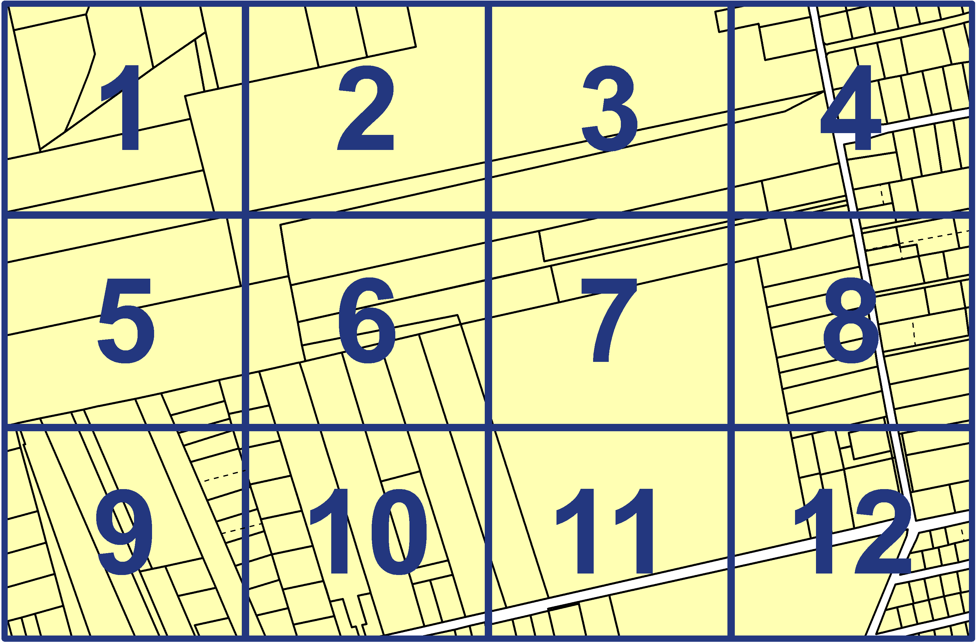 quarter facet map