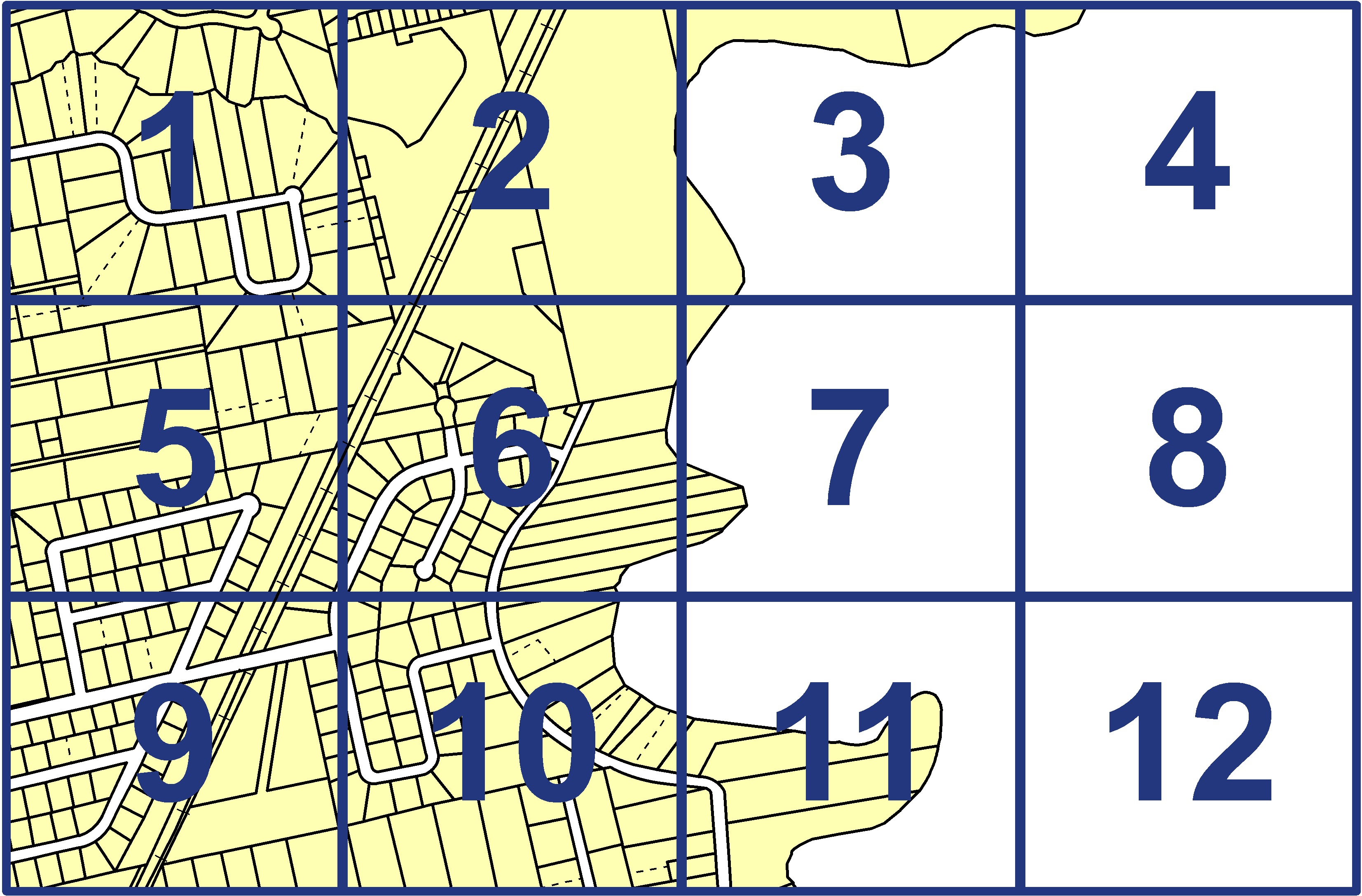 quarter facet map