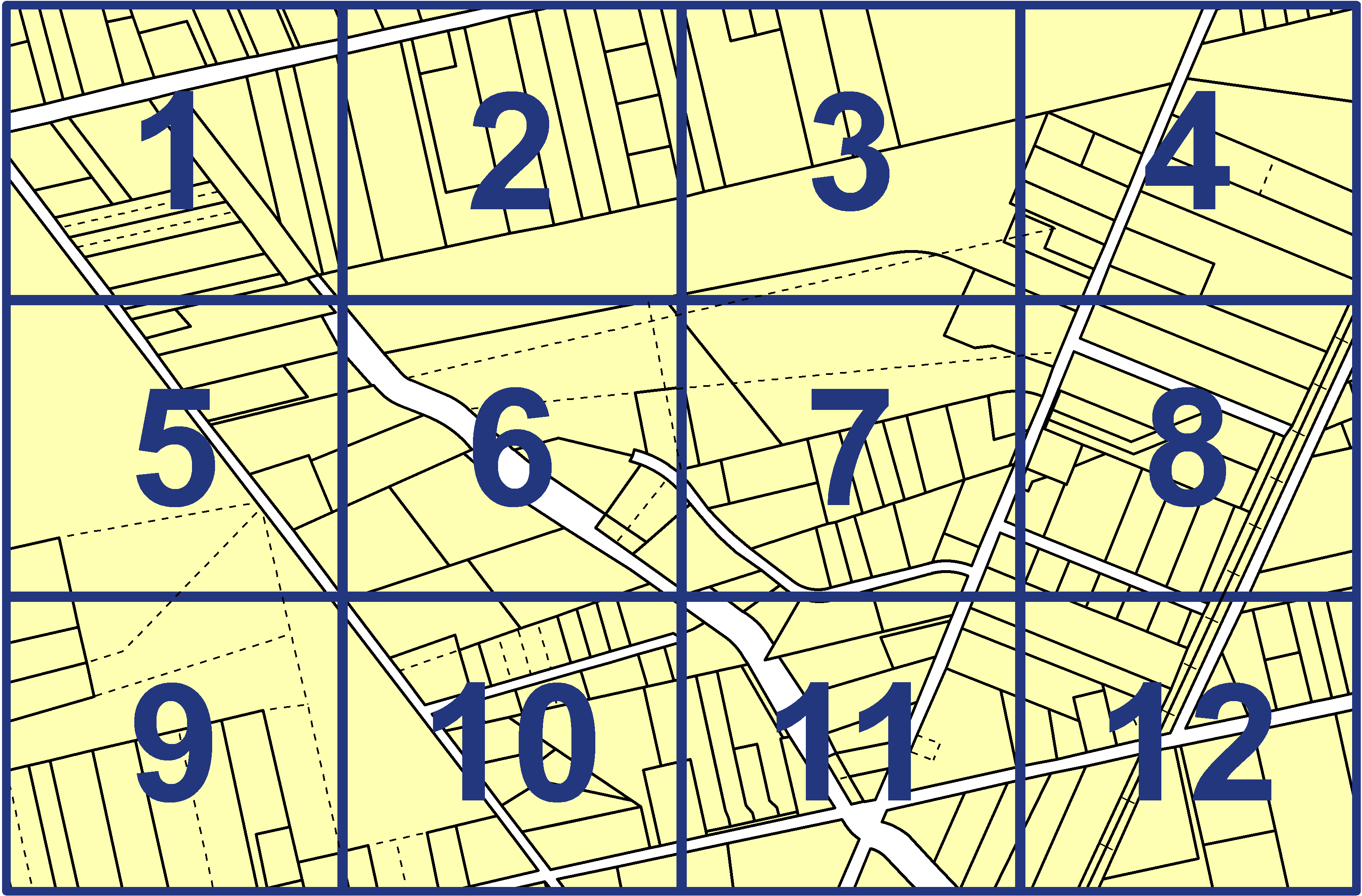 quarter facet map