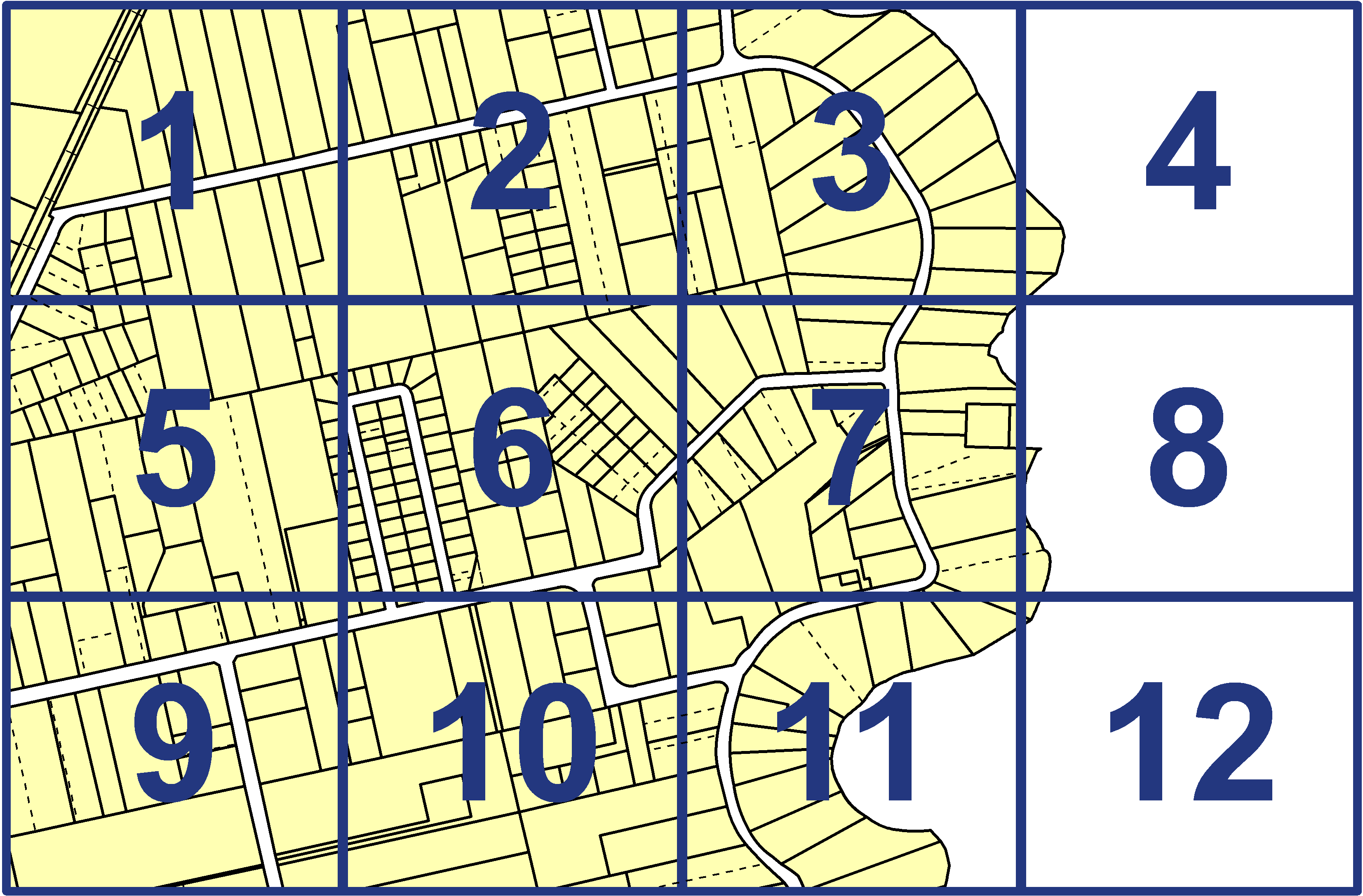 quarter facet map