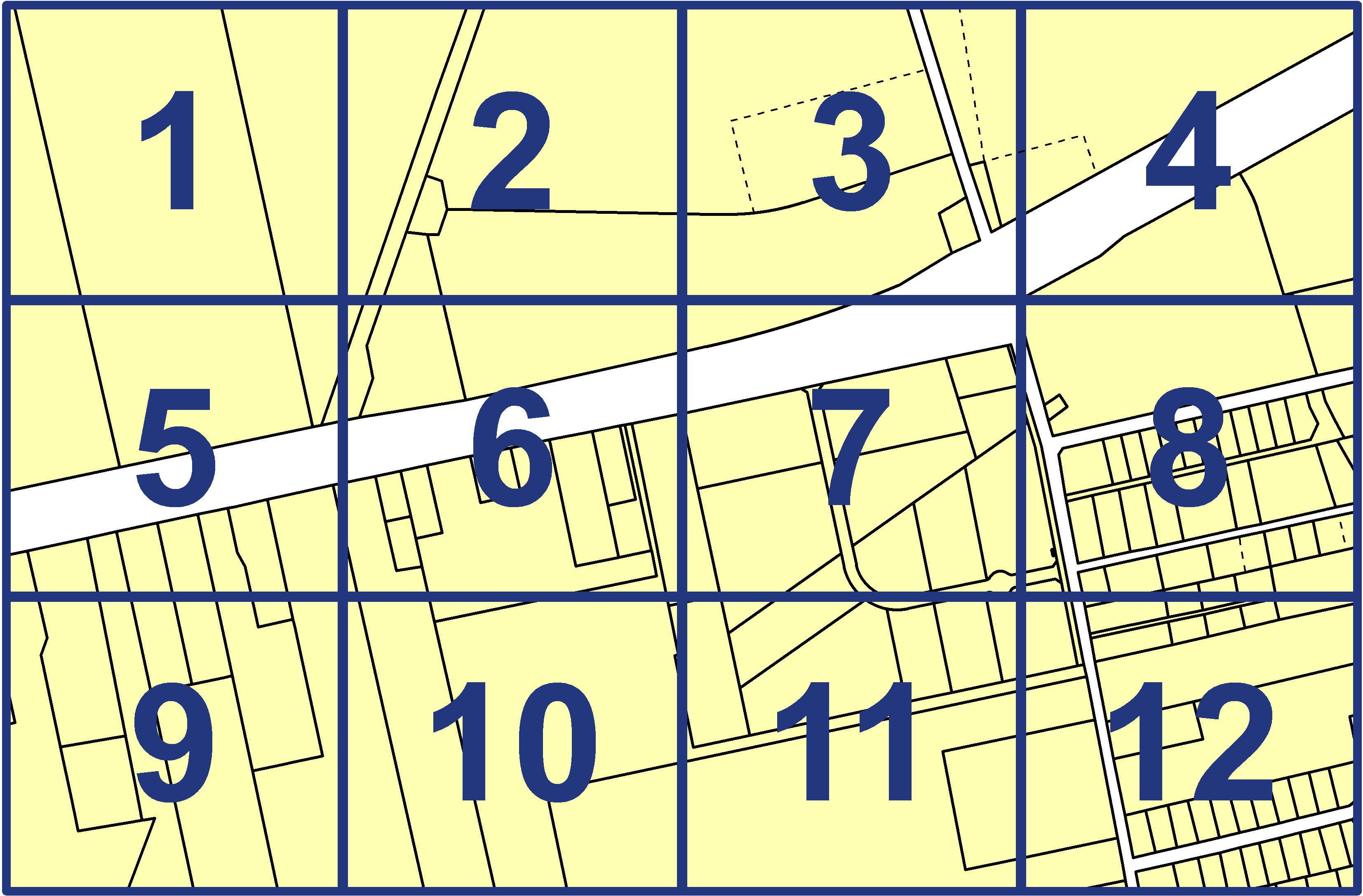 quarter facet map