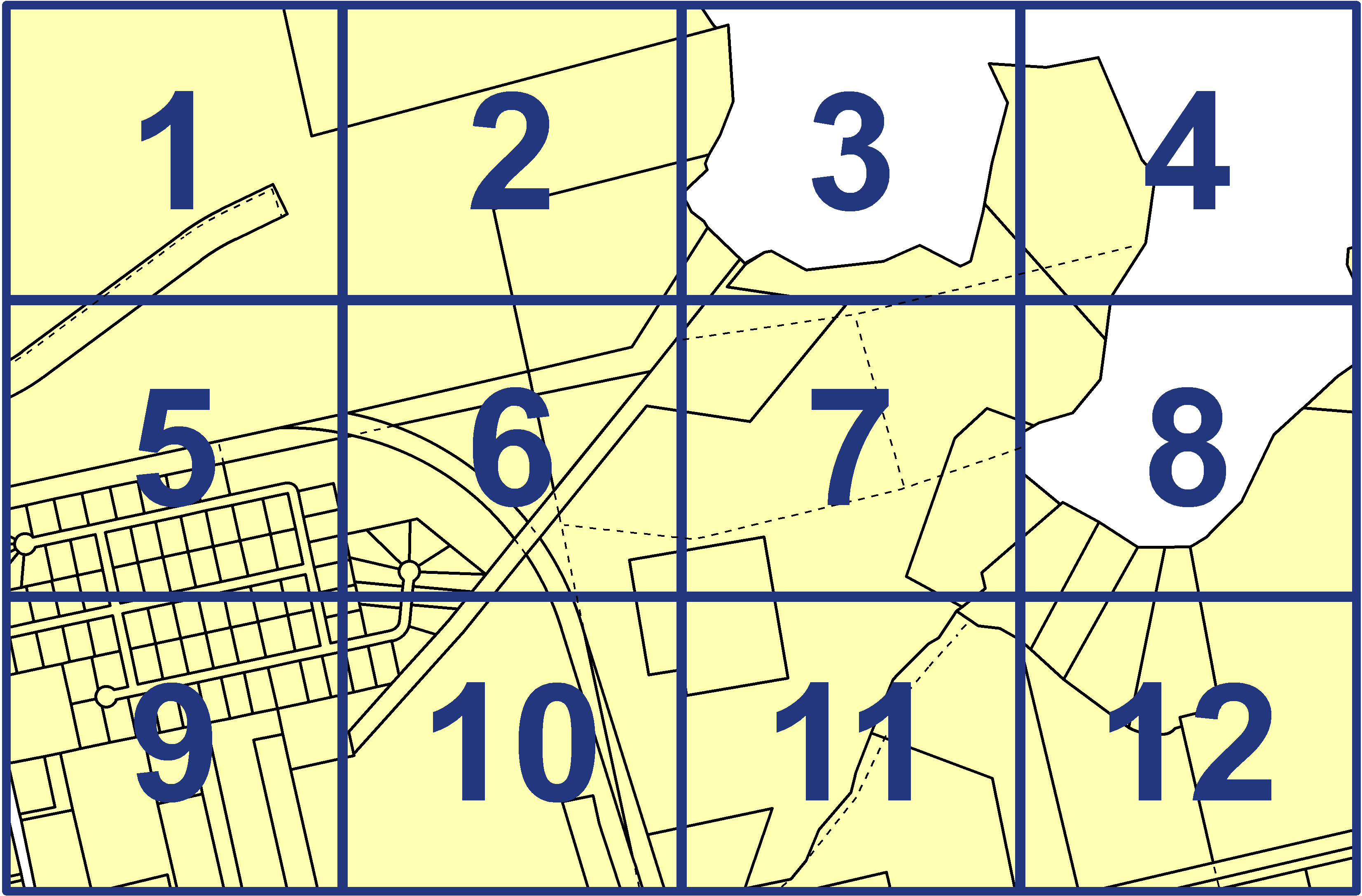 quarter facet map