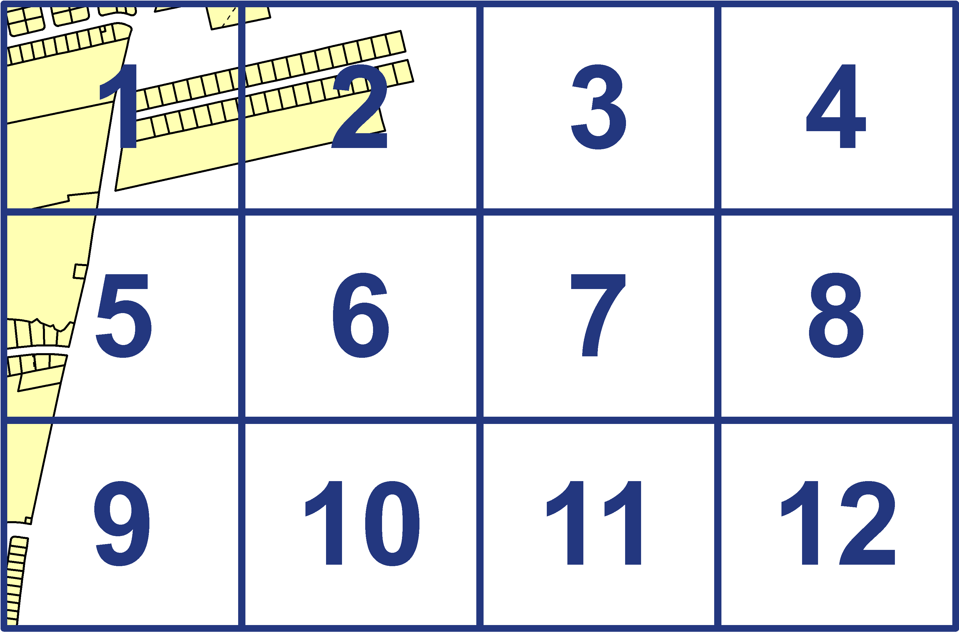 quarter facet map